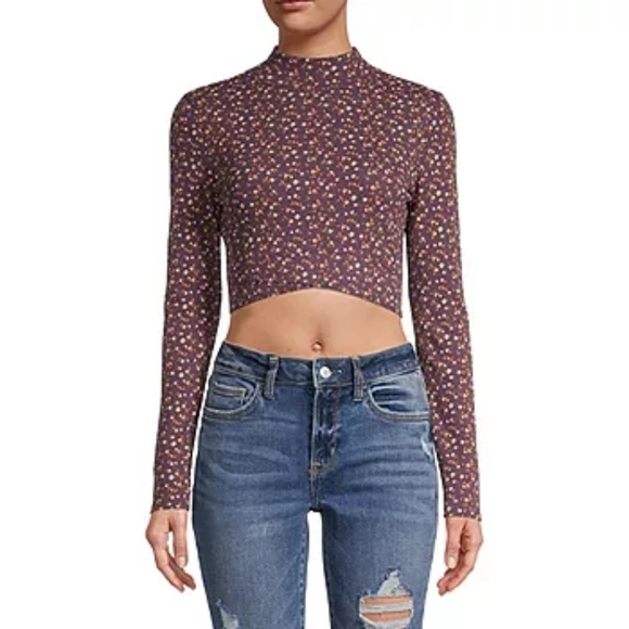 Arizona Jean Company Tops - Arizona Mock Crop Top